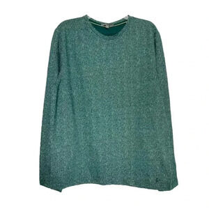 Ike Behar Men's Green Long Sleeve Pullover Shirt